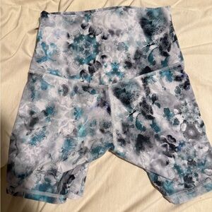 Lululemon Athletica Blue and Gray Bike Shorts